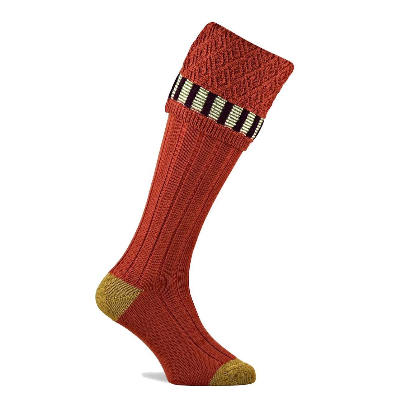 Pennine Bristol Shooting Socks Maple