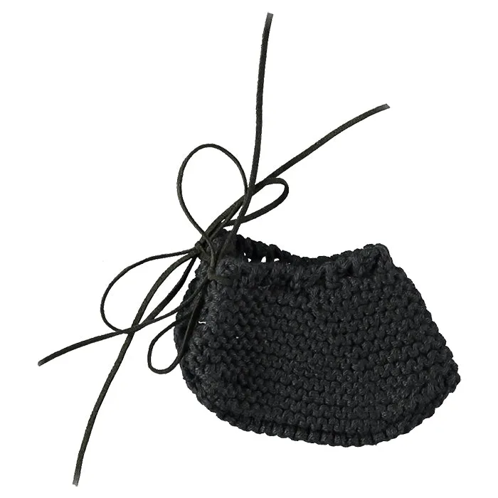 Pequeno Tocon Baby Knitted Sock Booties Black