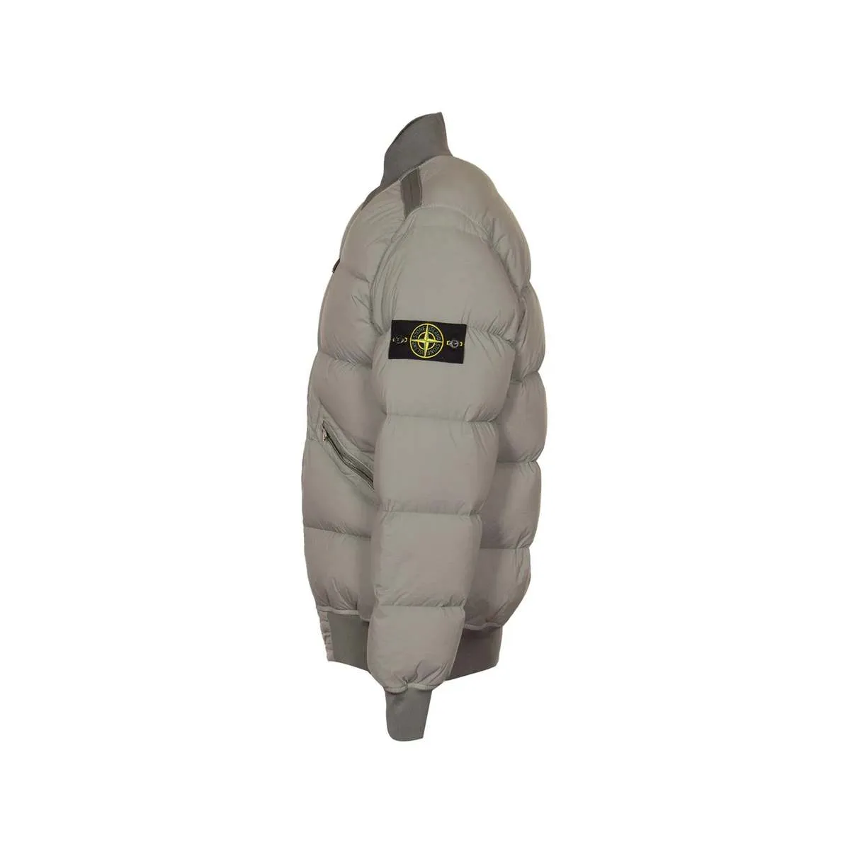 Real Down Jacket - Grey/Green