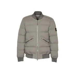 Real Down Jacket - Grey/Green