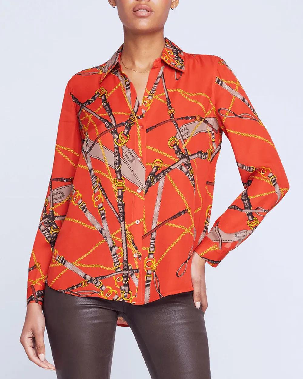 Red Clay Nina Long Sleeve Blouse