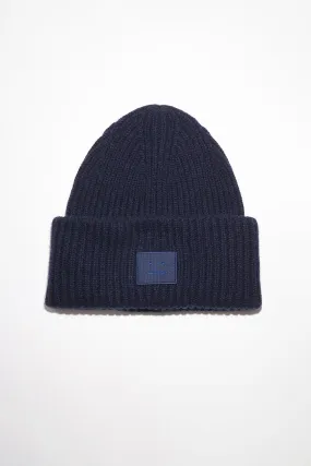 Ribbed Knit Beanie Navy