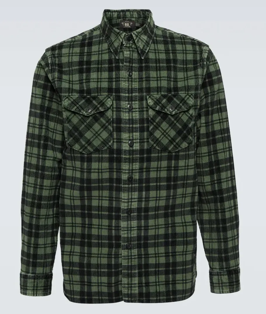 RRL  |Tartan Long Sleeves Cotton Surf Style Shirts