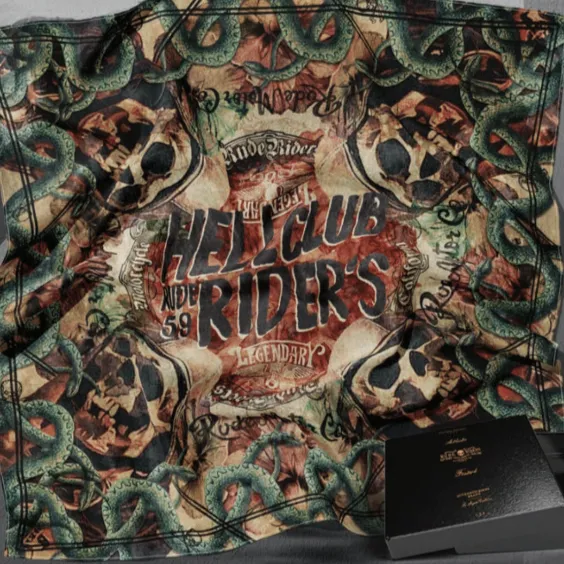 Rude Riders Hell Club Foulard Scarf