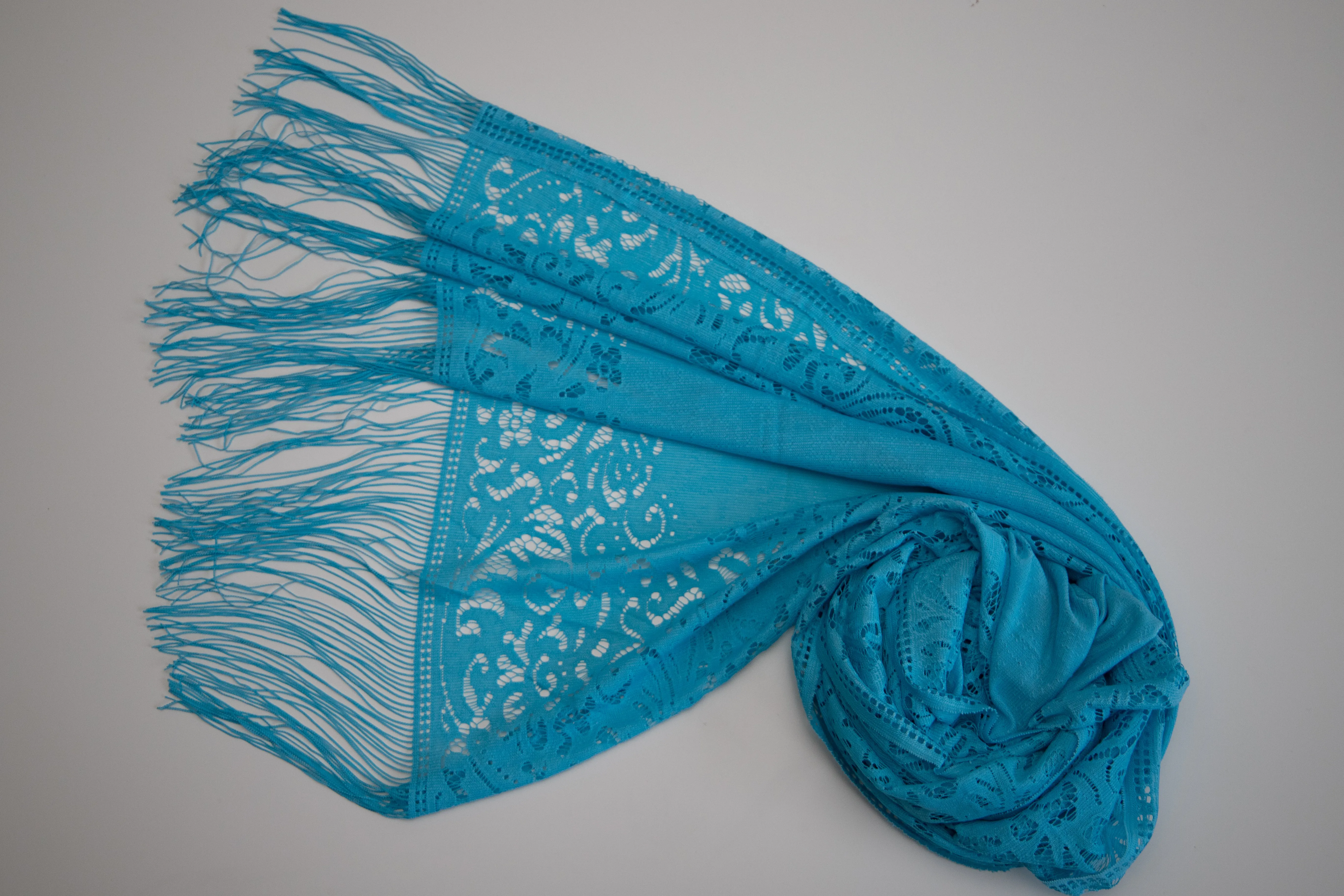 Scarf | Lace | Blue