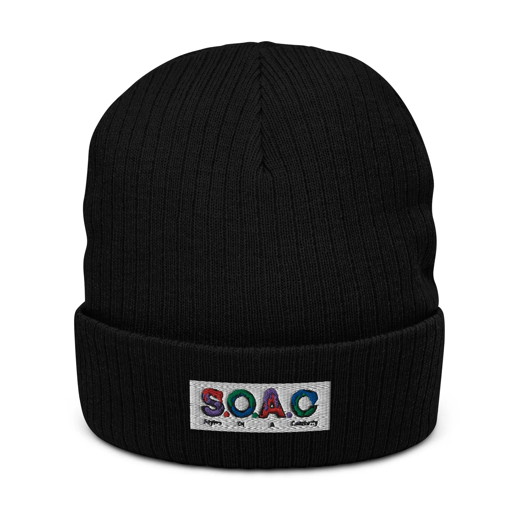 S.O.A.C Ribbed knit beanie