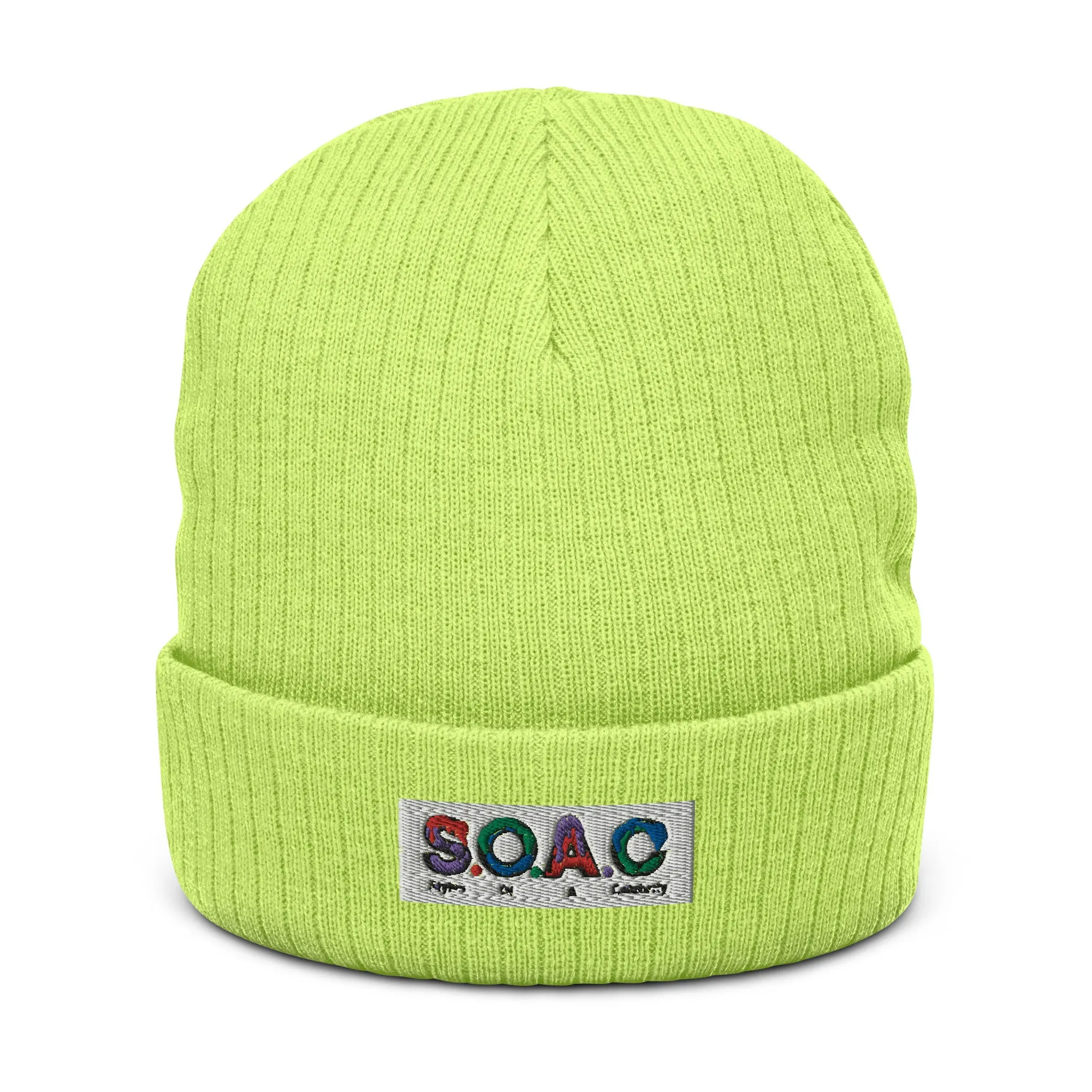 S.O.A.C Ribbed knit beanie