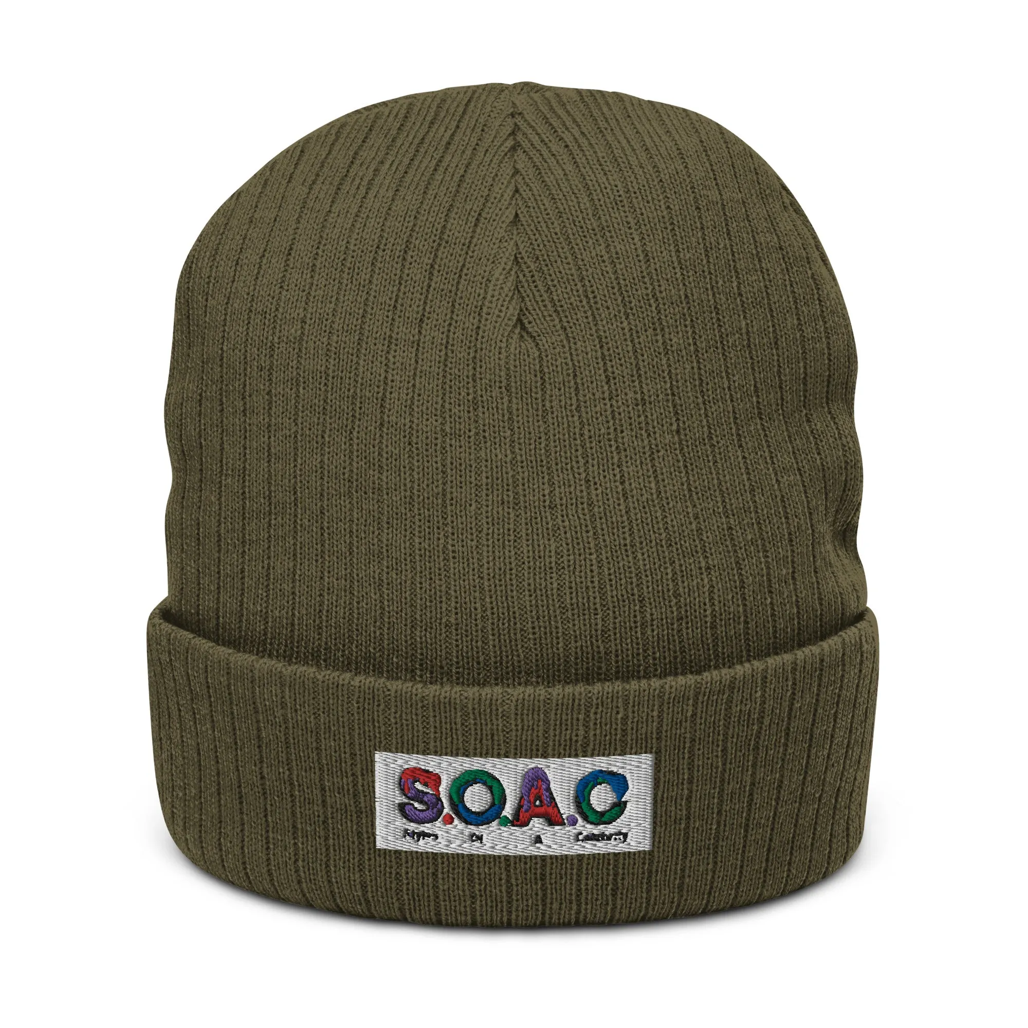 S.O.A.C Ribbed knit beanie