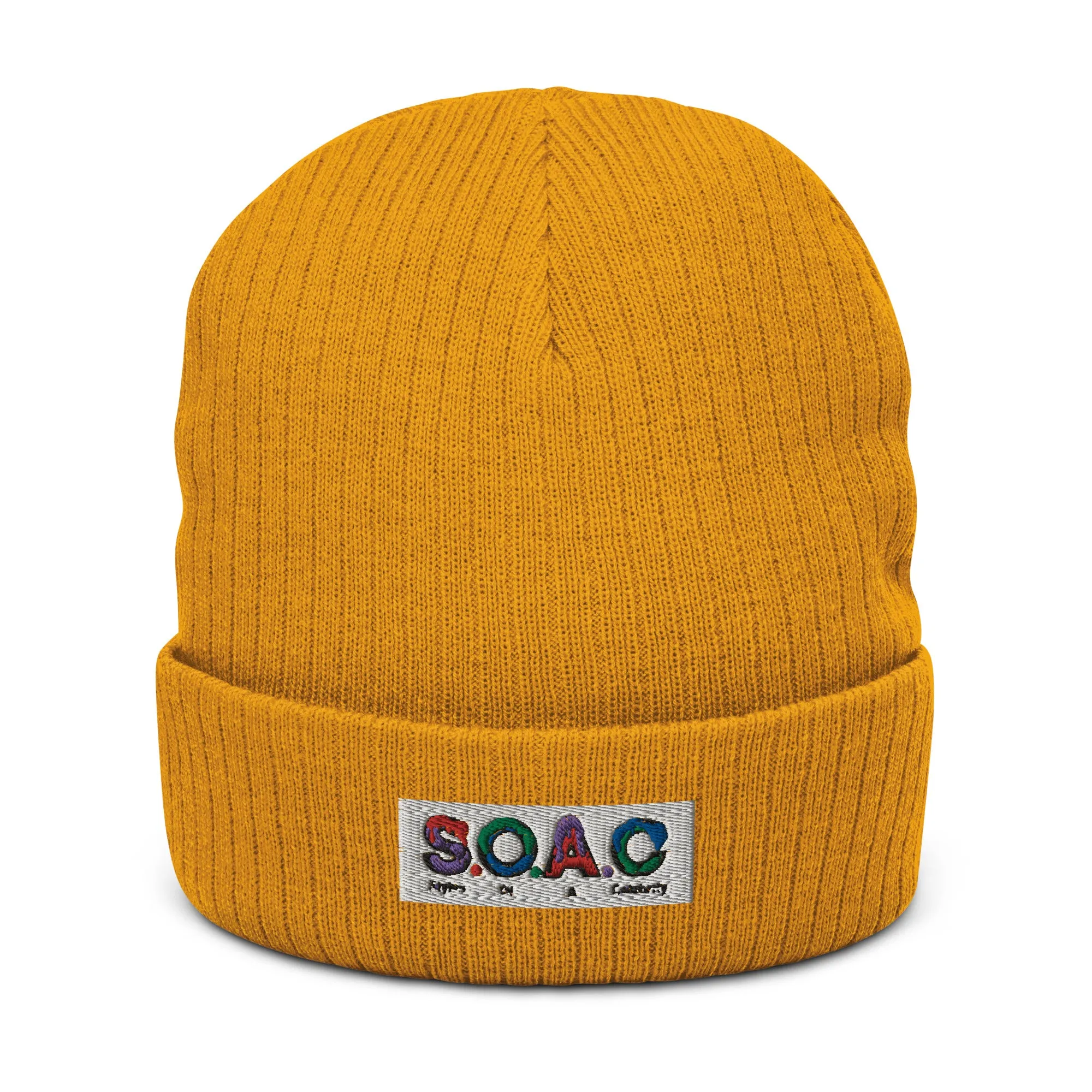 S.O.A.C Ribbed knit beanie