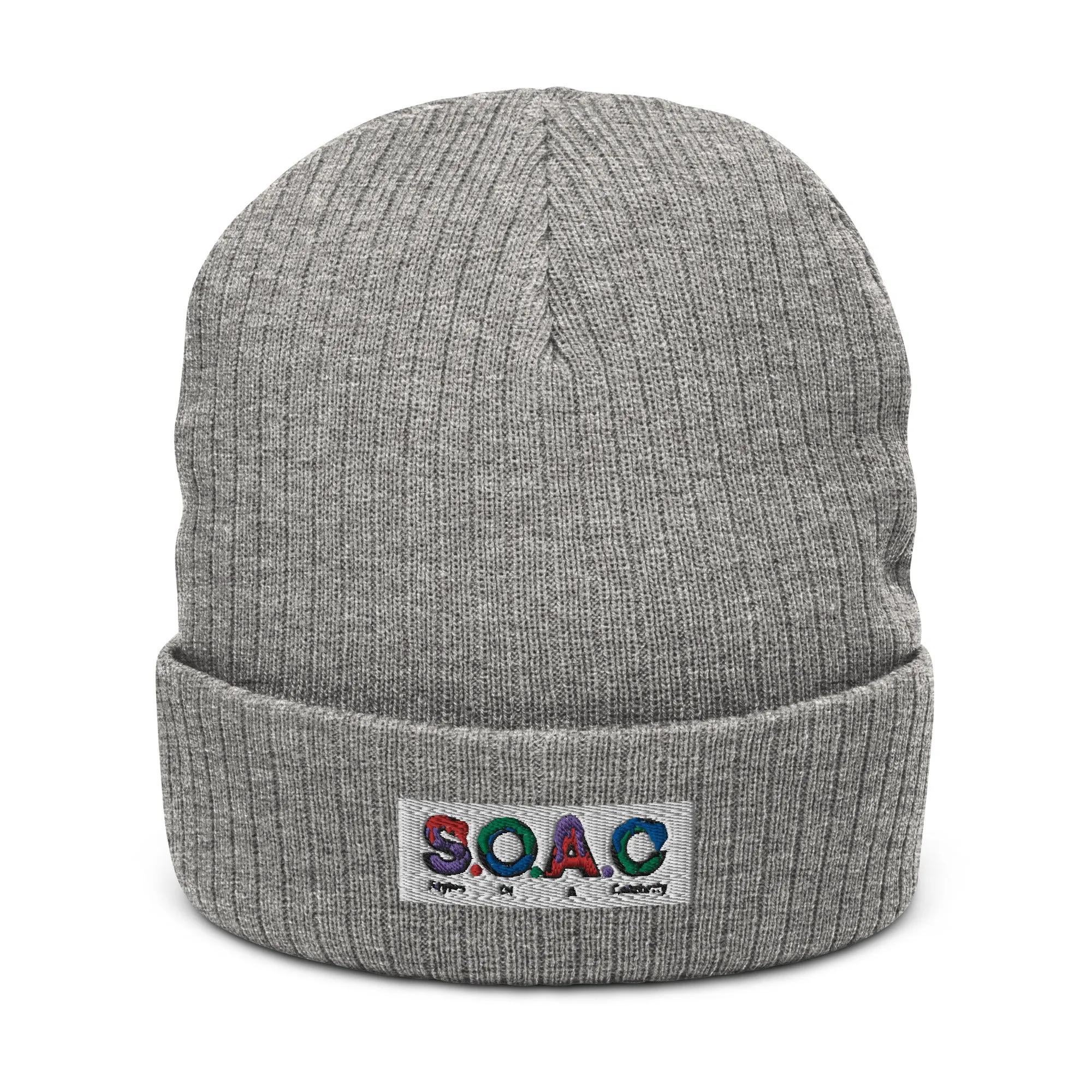 S.O.A.C Ribbed knit beanie