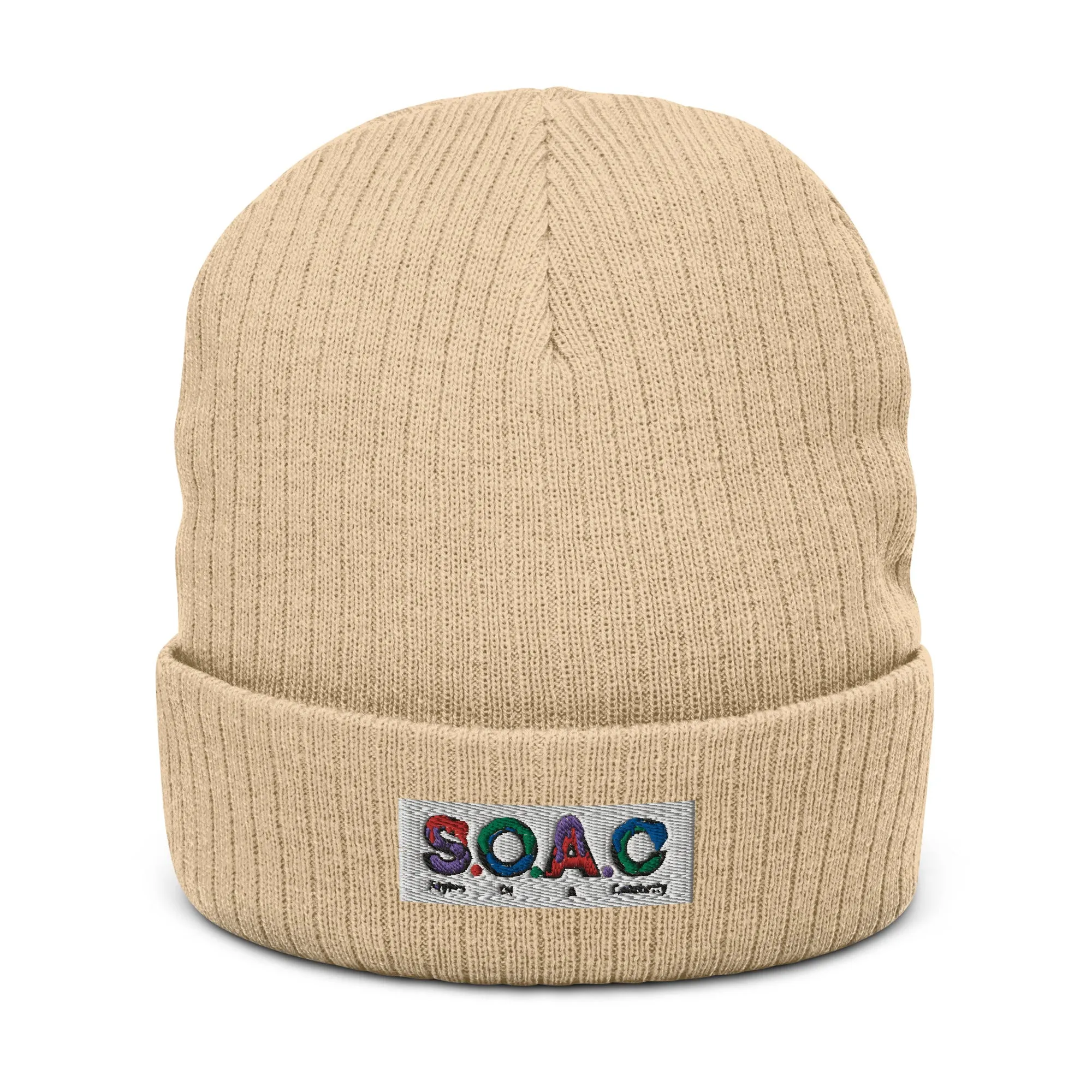 S.O.A.C Ribbed knit beanie