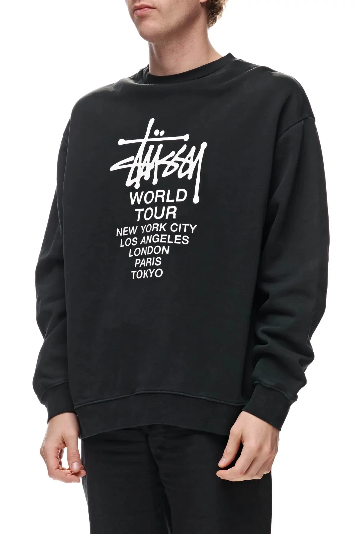 STUSSY  |Unisex Street Style Long Sleeves Logo Skater Style