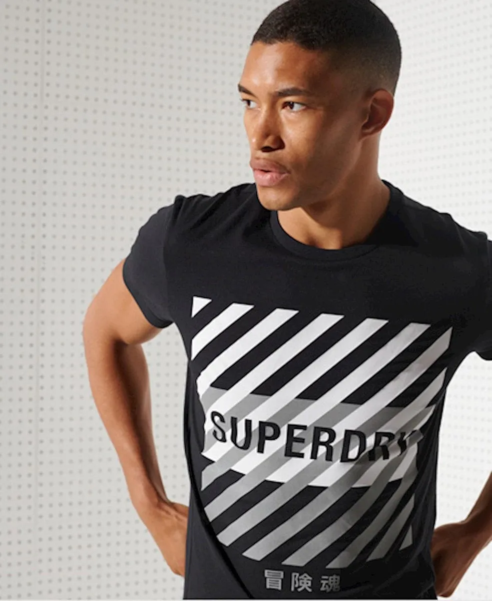 Superdry CORESPORT GRAPHIC TEE Men’s - BLACK