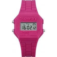 Superdry Ladies' Mini Retro Digi Alarm Chronograph Watch SYL201P