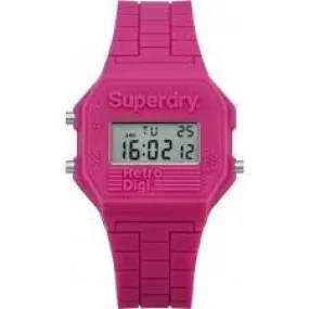 Superdry Ladies' Mini Retro Digi Alarm Chronograph Watch SYL201P