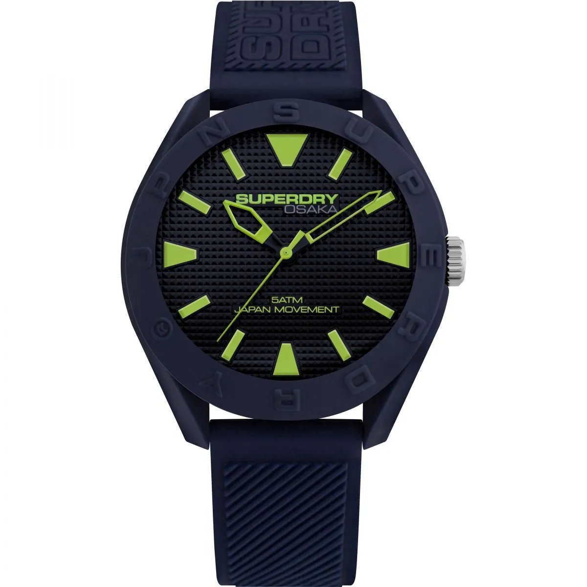 Superdry Osaka Blue Silicon Watch SYG243U