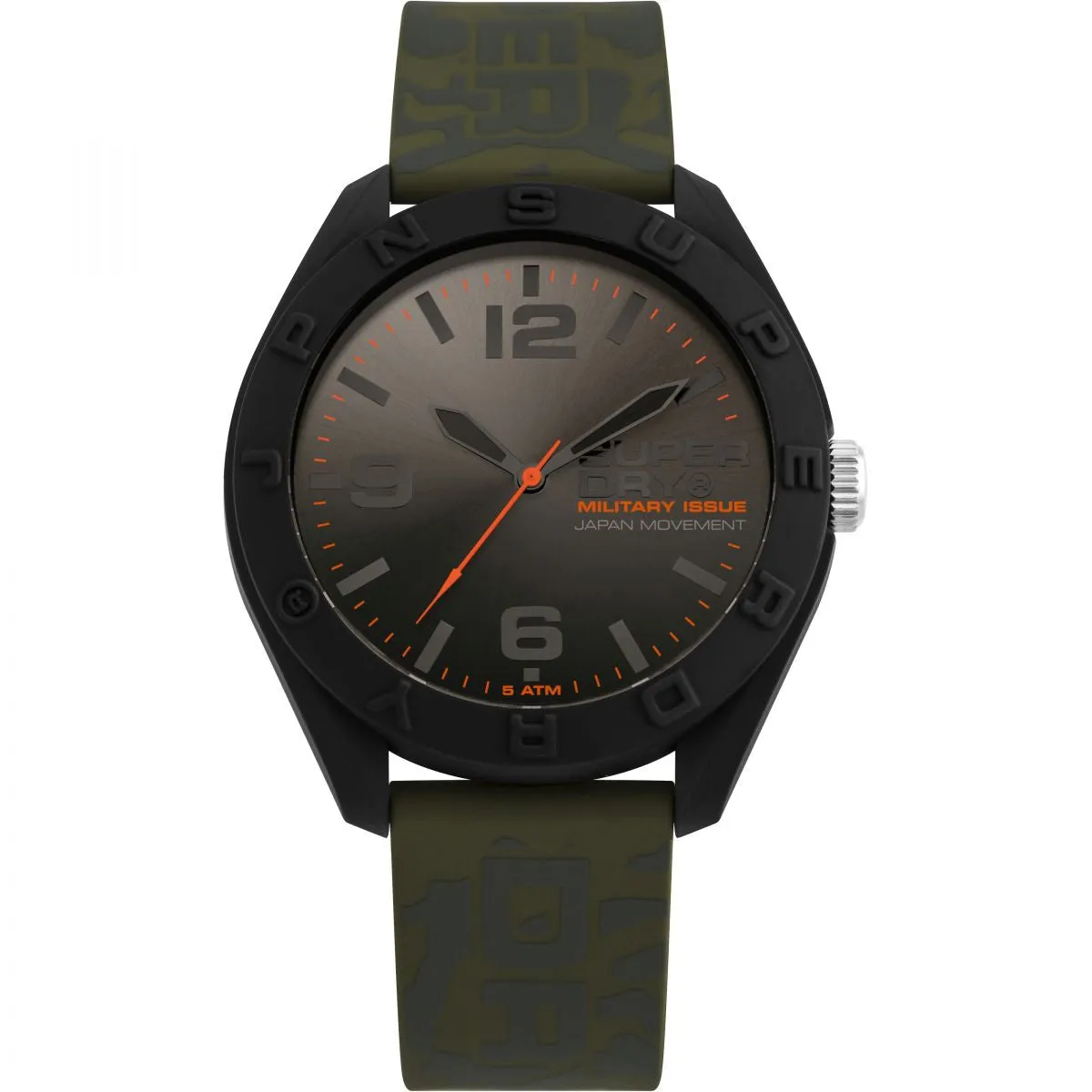 Superdry Osaka Camo Khaki Silicon Watch SYG242N