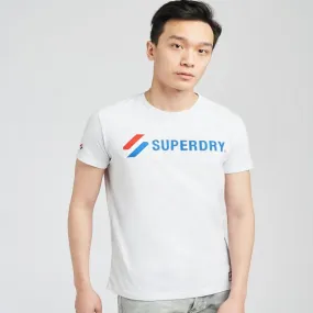 Superdry SPORTSTYLE APPLIQU TEE Men’s -ICE-MARL