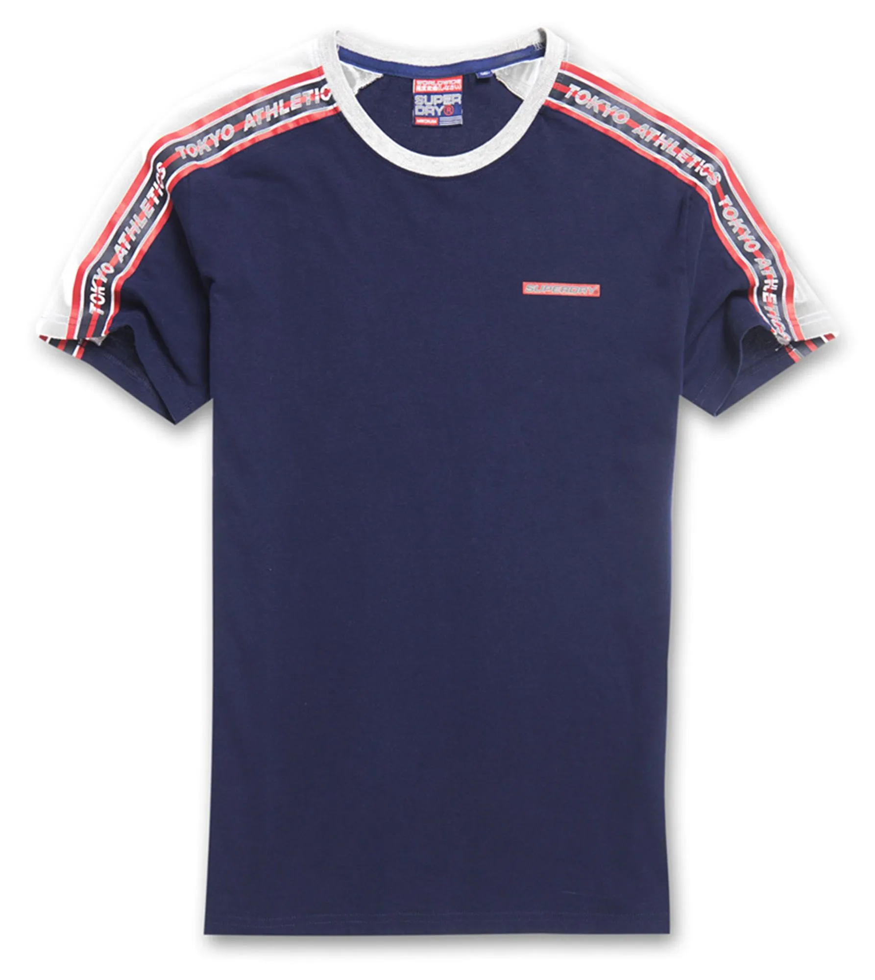 Superdry Trophy Colour Block Logo T-Shirt Rich Navy