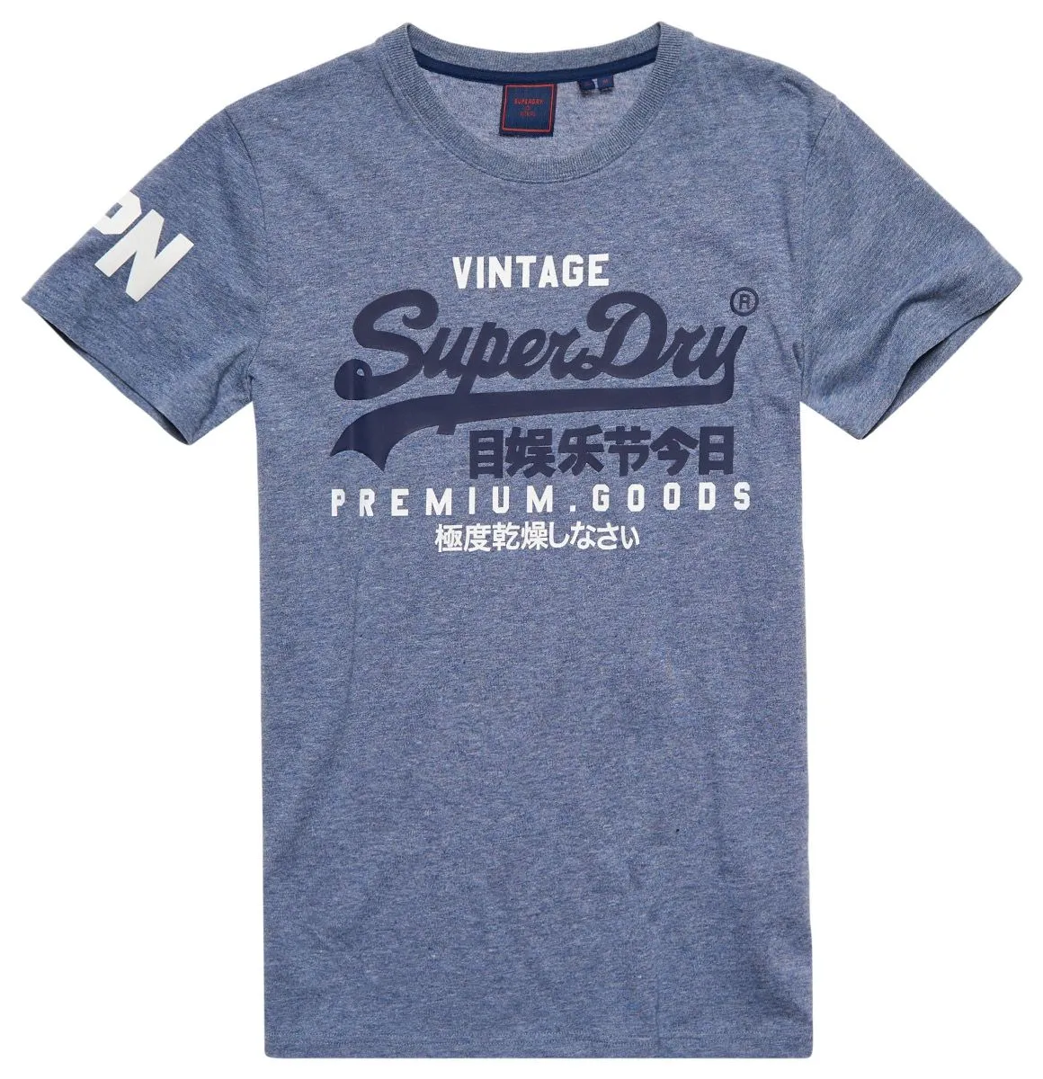 Superdry Vintage Logo Crew Neck T-Shirt Tois Blue