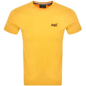 Superdry Vintage Logo T Shirt Yellow