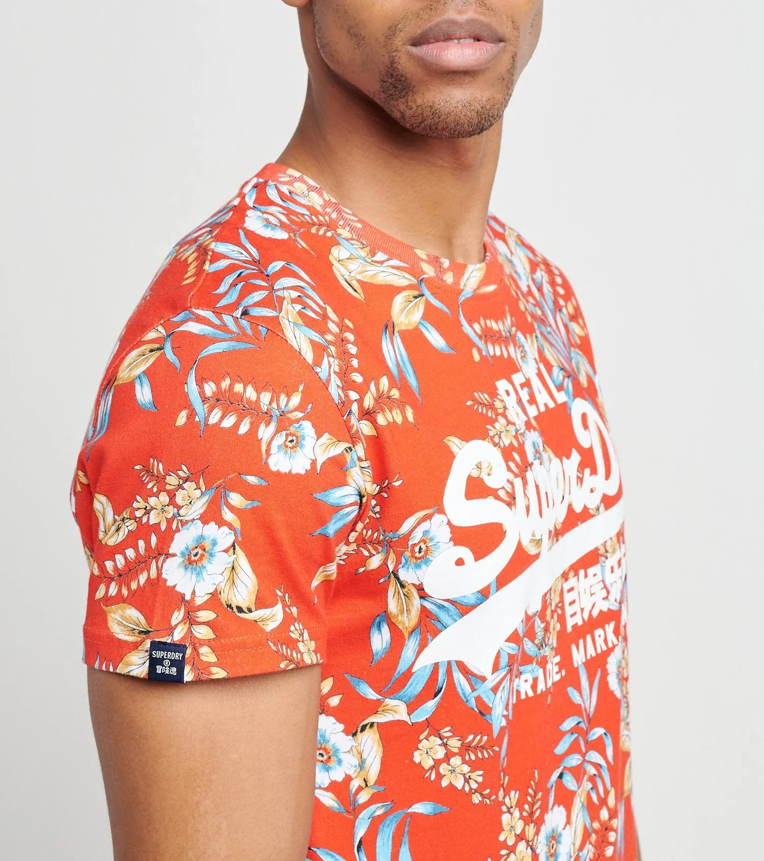 Superdry VL AOP TEE Men’-RED HAWAIIAN