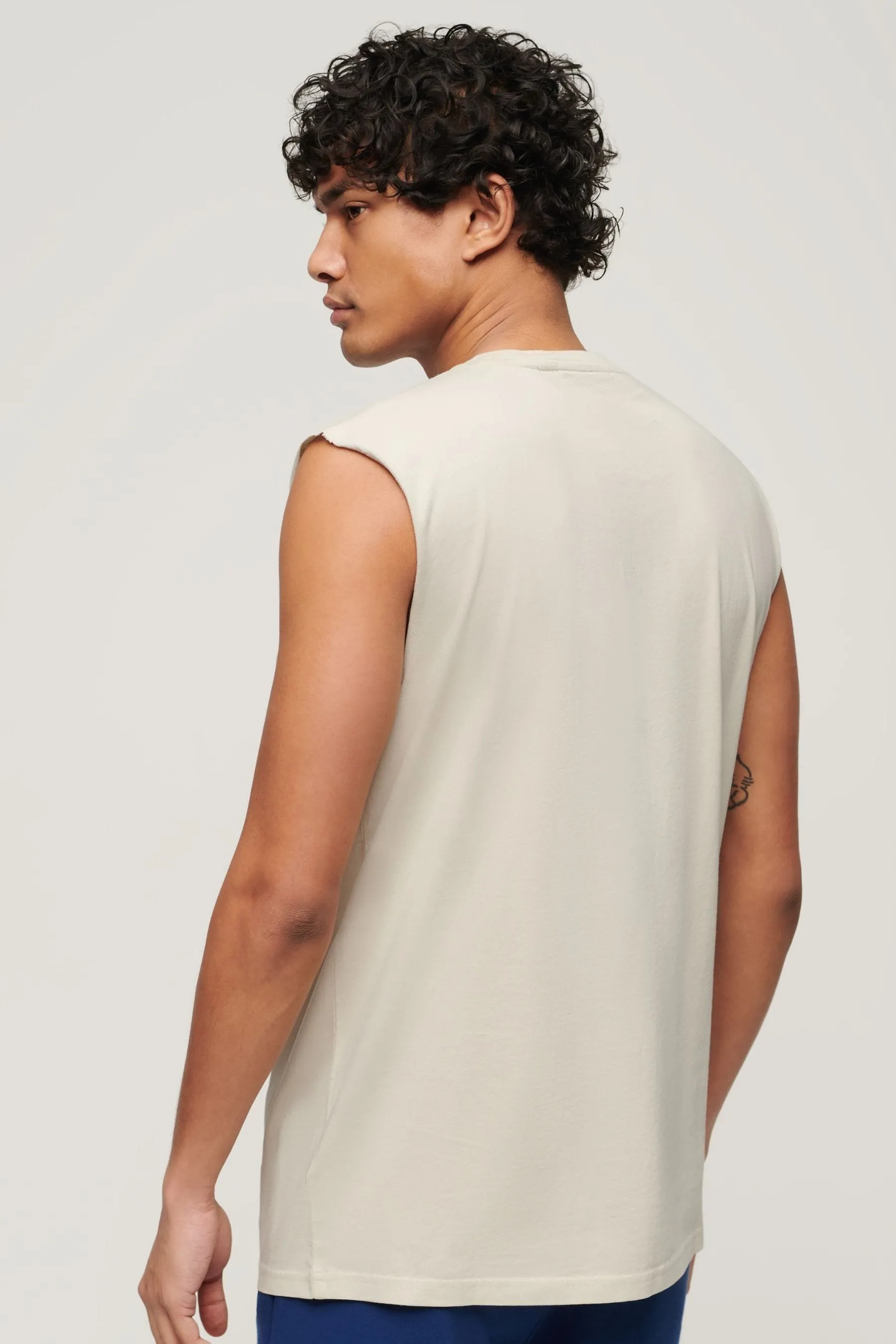 Superdry White Essential Logo Tank