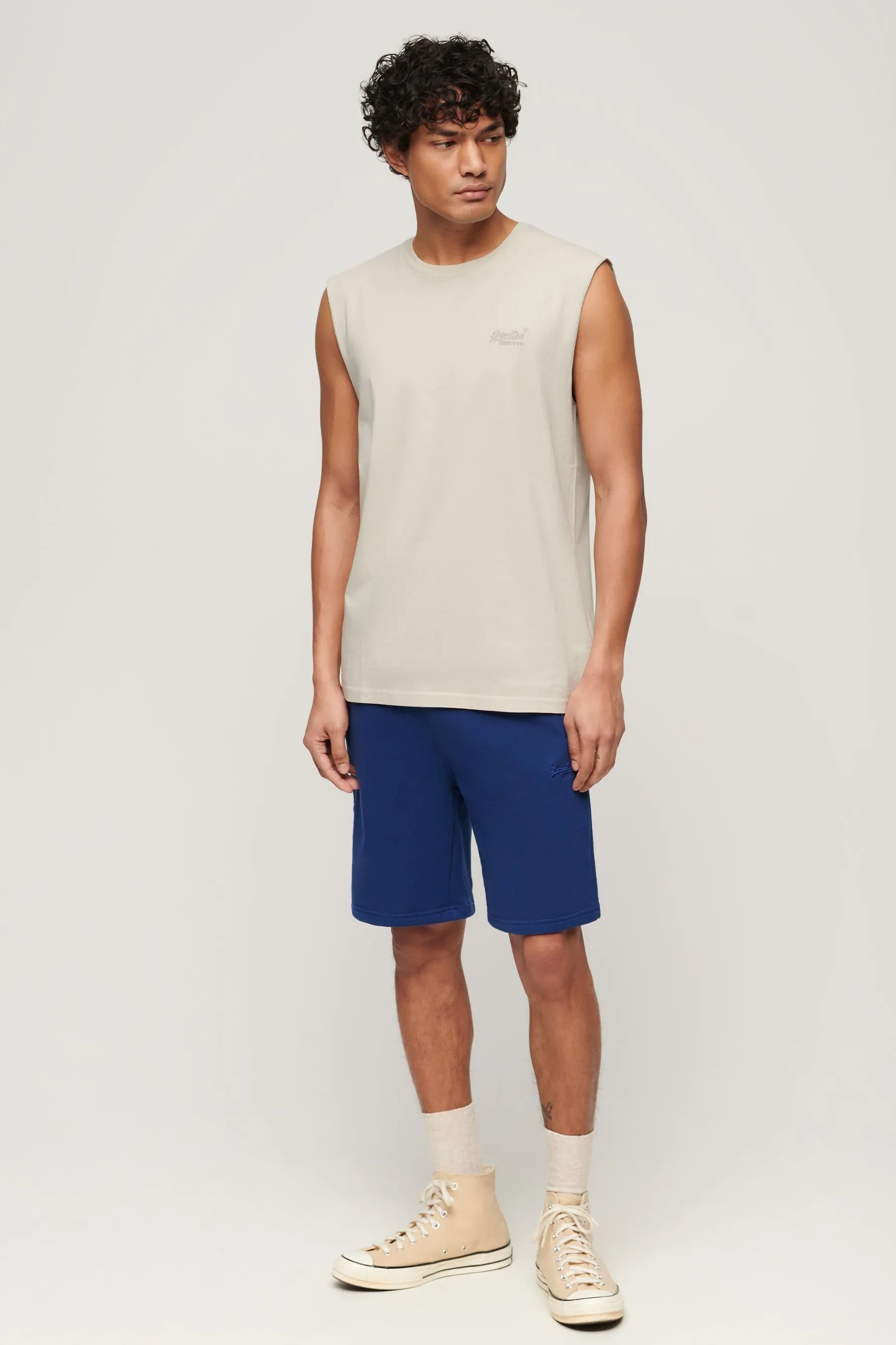 Superdry White Essential Logo Tank