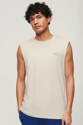 Superdry White Essential Logo Tank