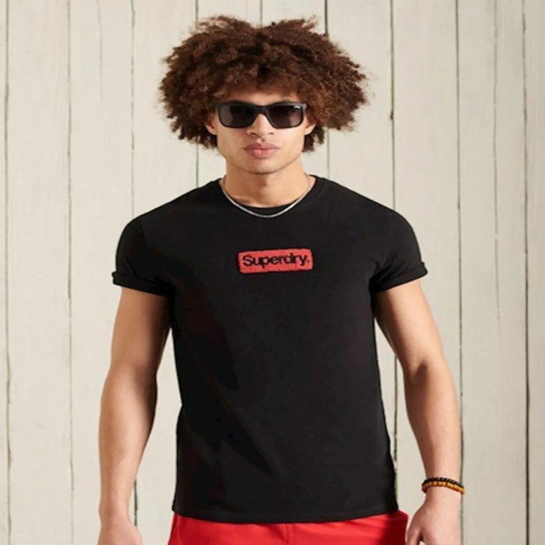 Superdry   WORKWEAR  TEE  220 Men’s - BLACK”RED