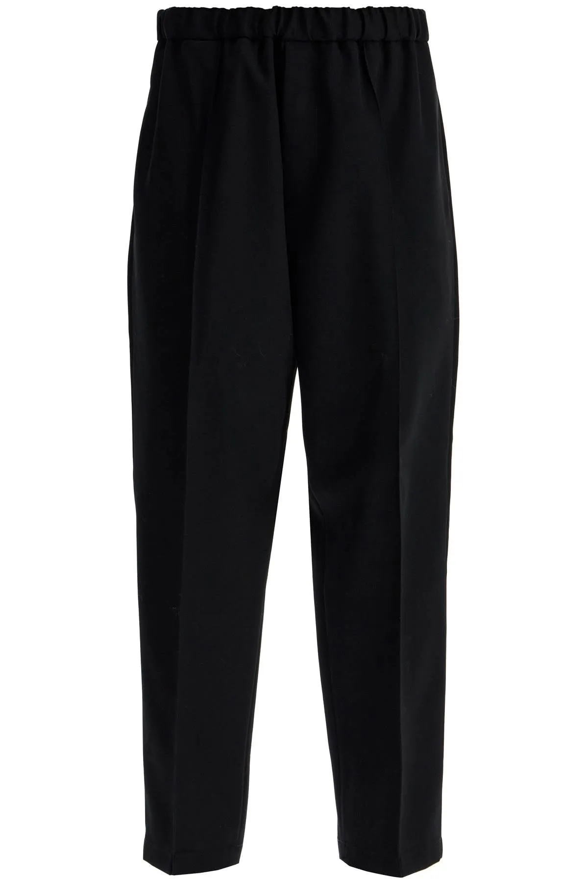 TAPERED WOOL TWILL TROUSERS