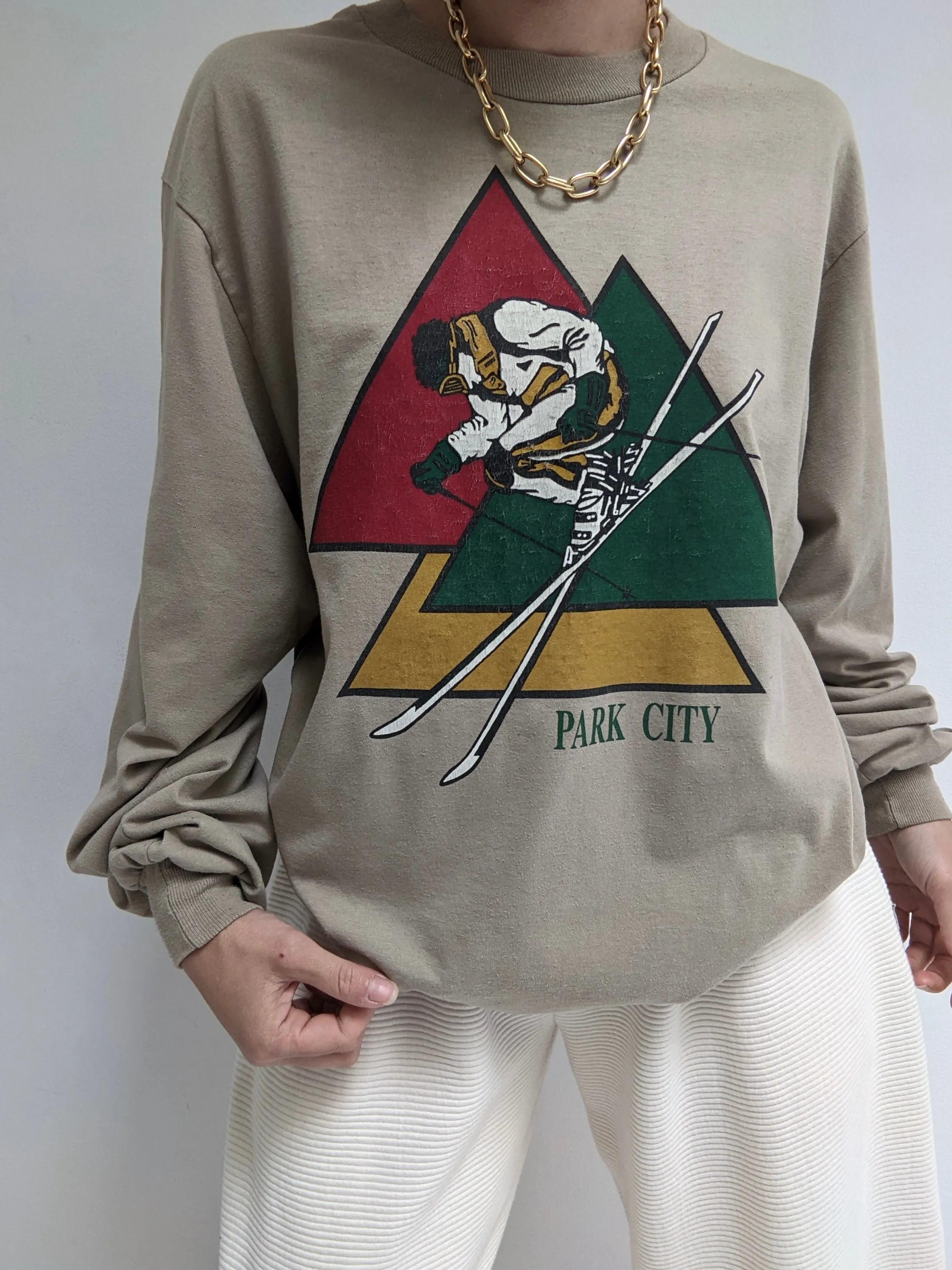 Vintage Park City Ski Graphic Long Sleeve