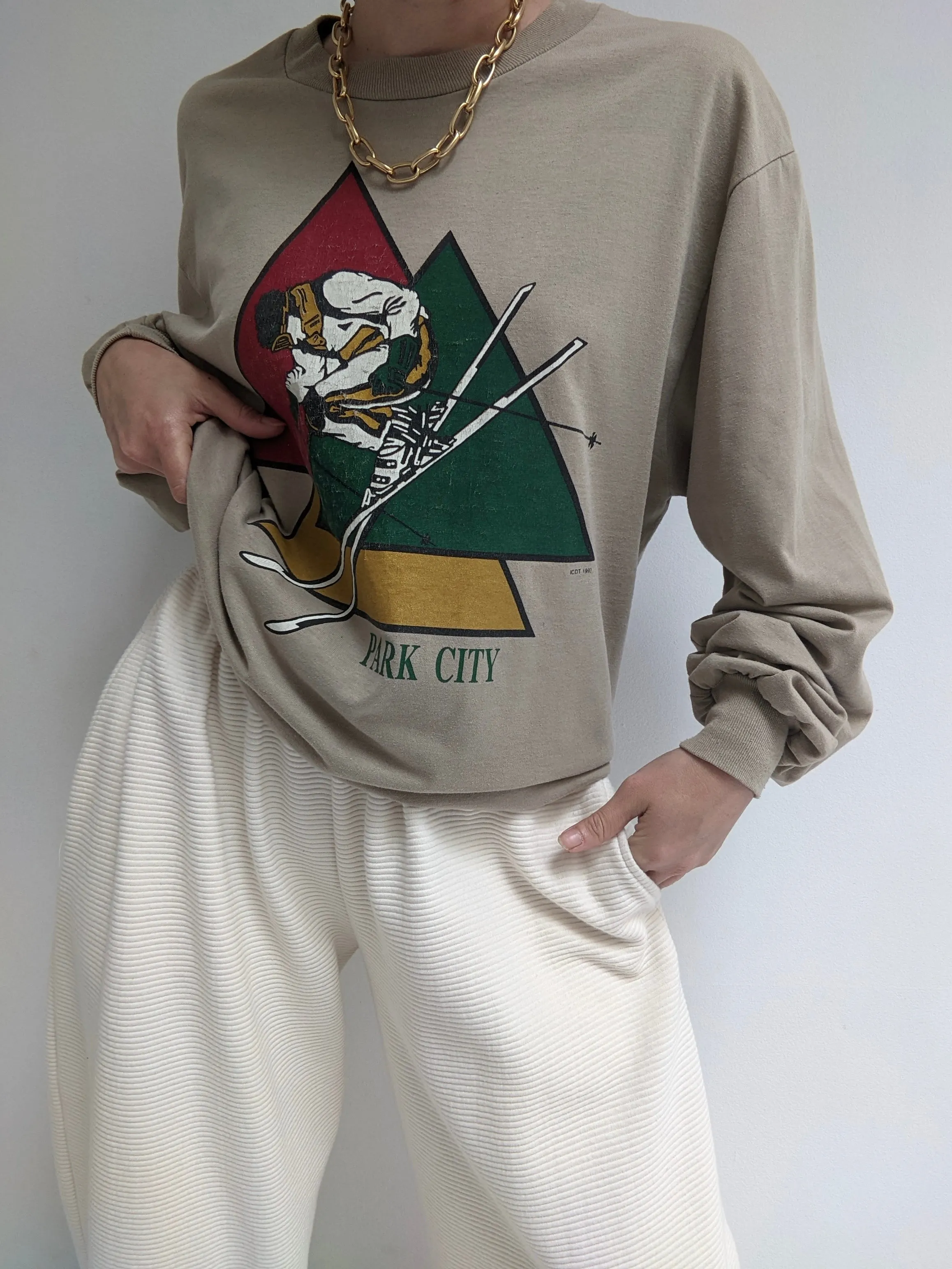 Vintage Park City Ski Graphic Long Sleeve