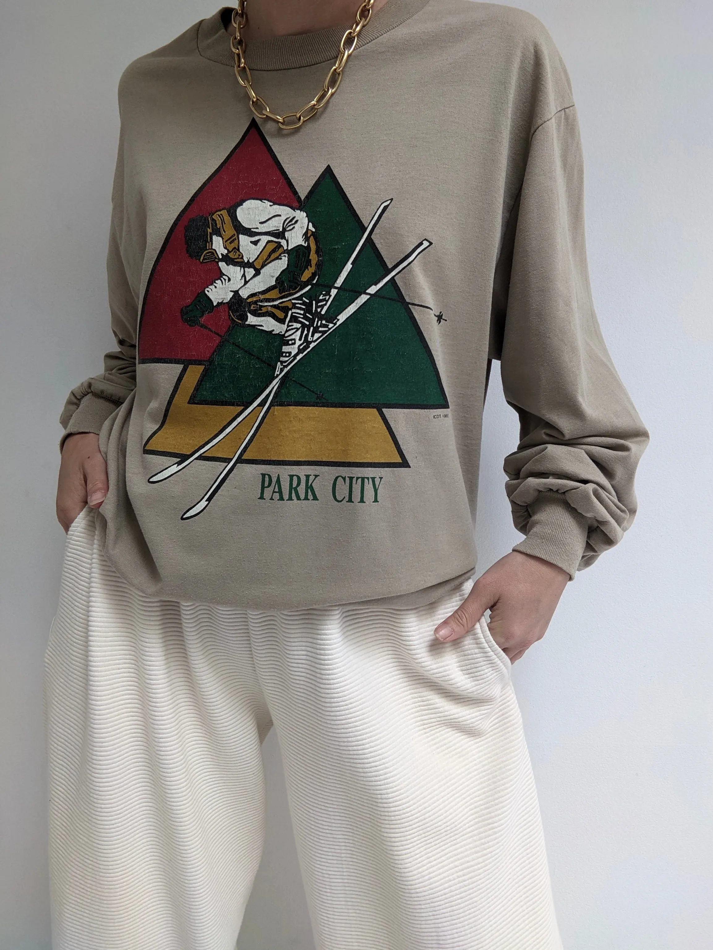 Vintage Park City Ski Graphic Long Sleeve