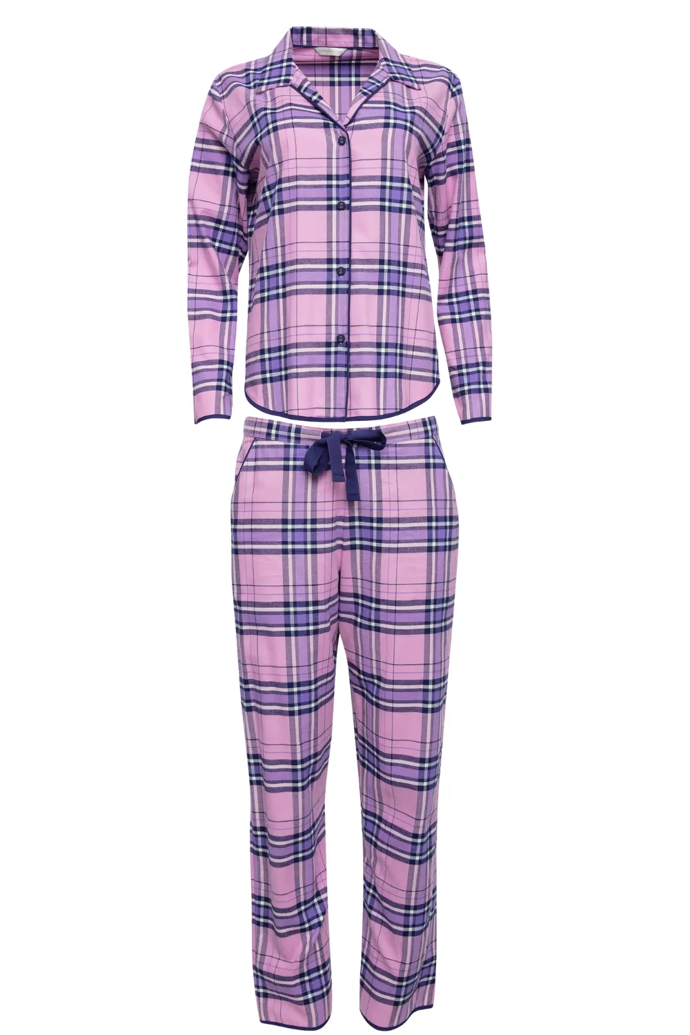 Violet Check Pyjama Top & Pants