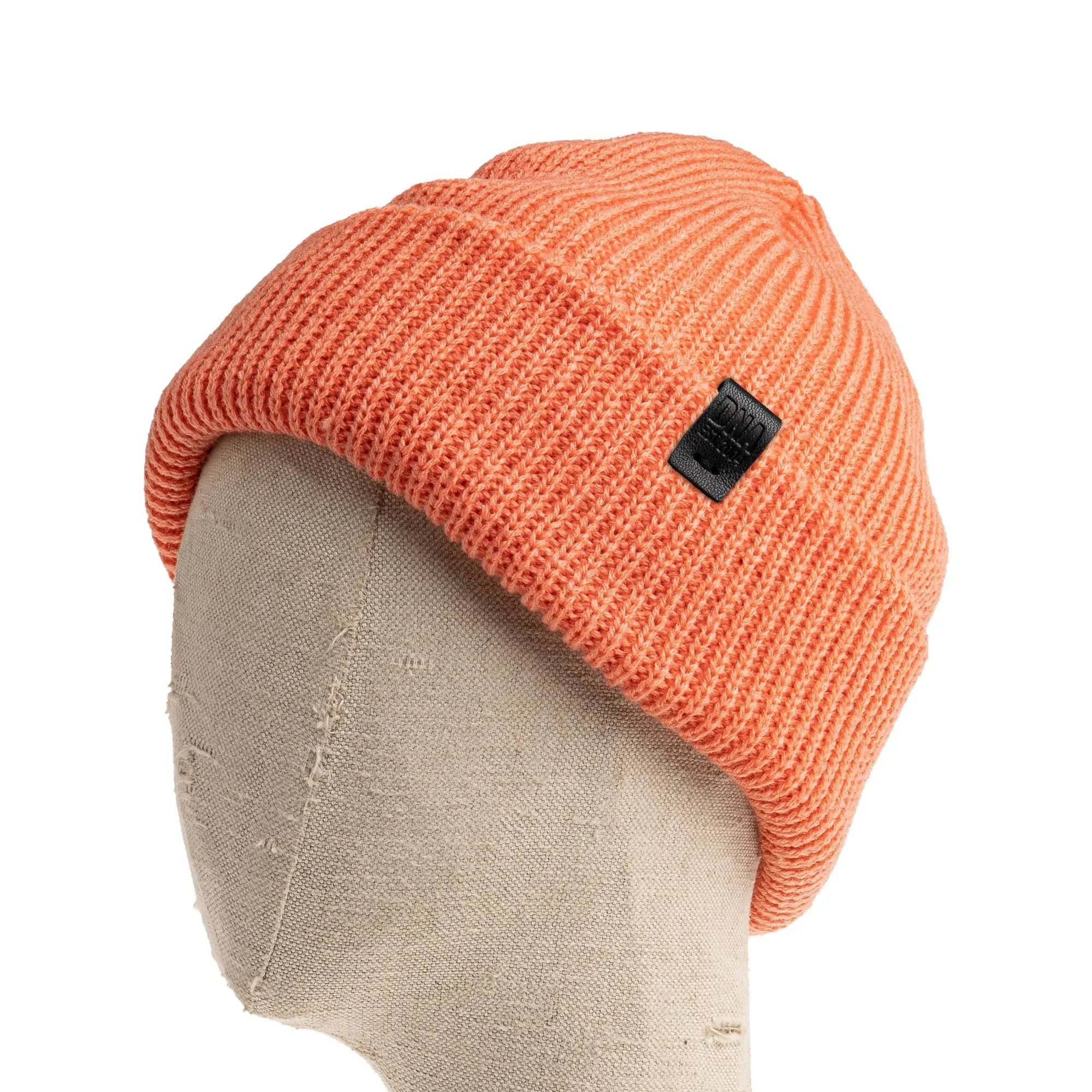 Wythe Ribbed Knit Beanie - Salmon