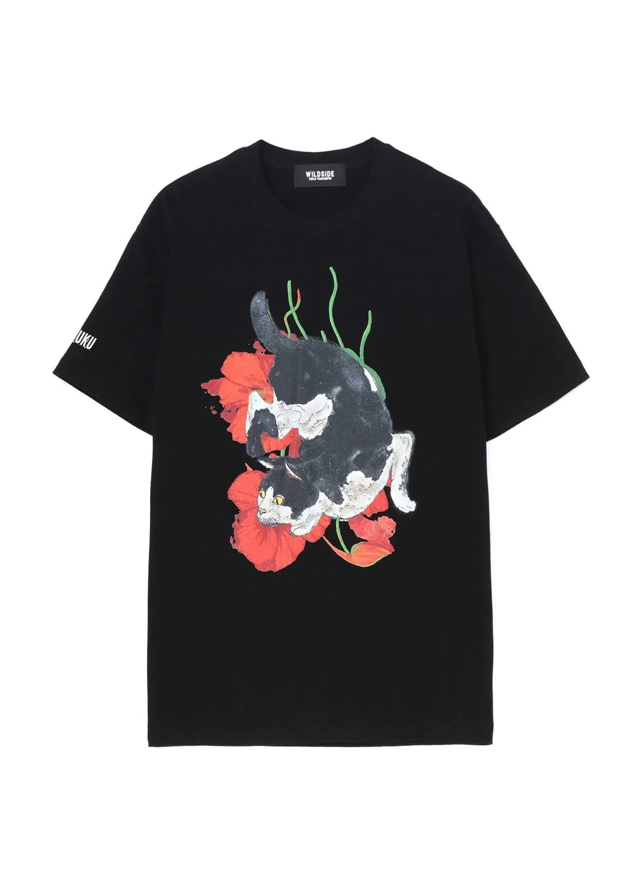 Yohji Yamamoto  |Crew Neck Pullovers Flower Patterns Unisex Street Style