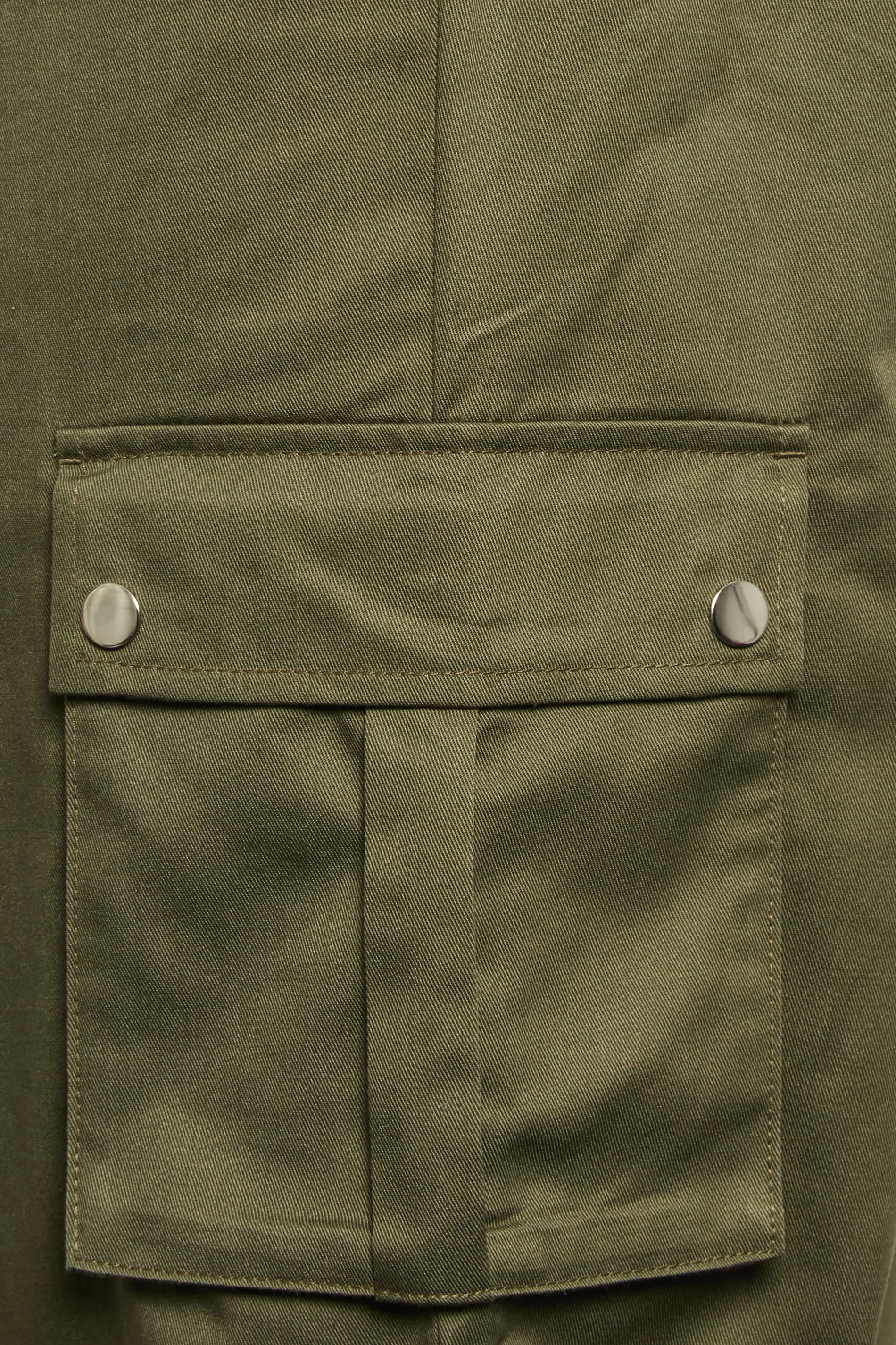 YOURS Curve Khaki Green Cuffed Cargo Trousers